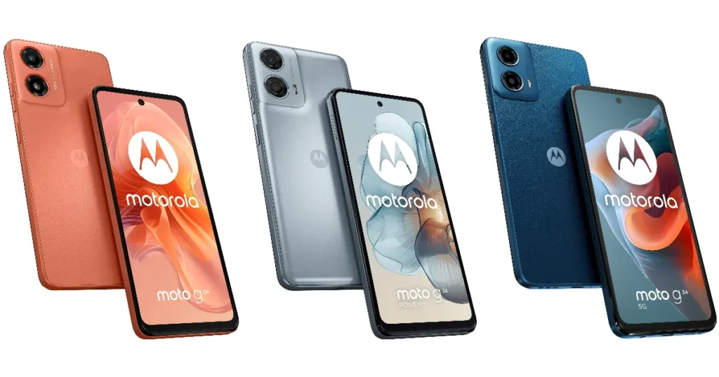 Moto G04, Moto G24 Power şi Moto G34 5G