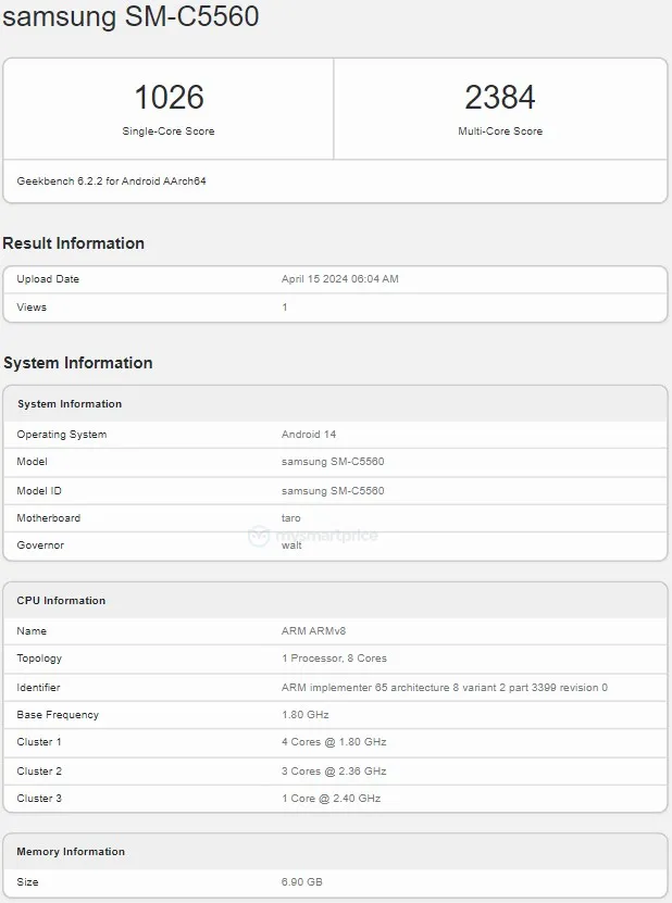 Samsung Galaxy C55 5G