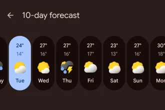 Google plănuiește o nouă aplicație meteo pentru Android