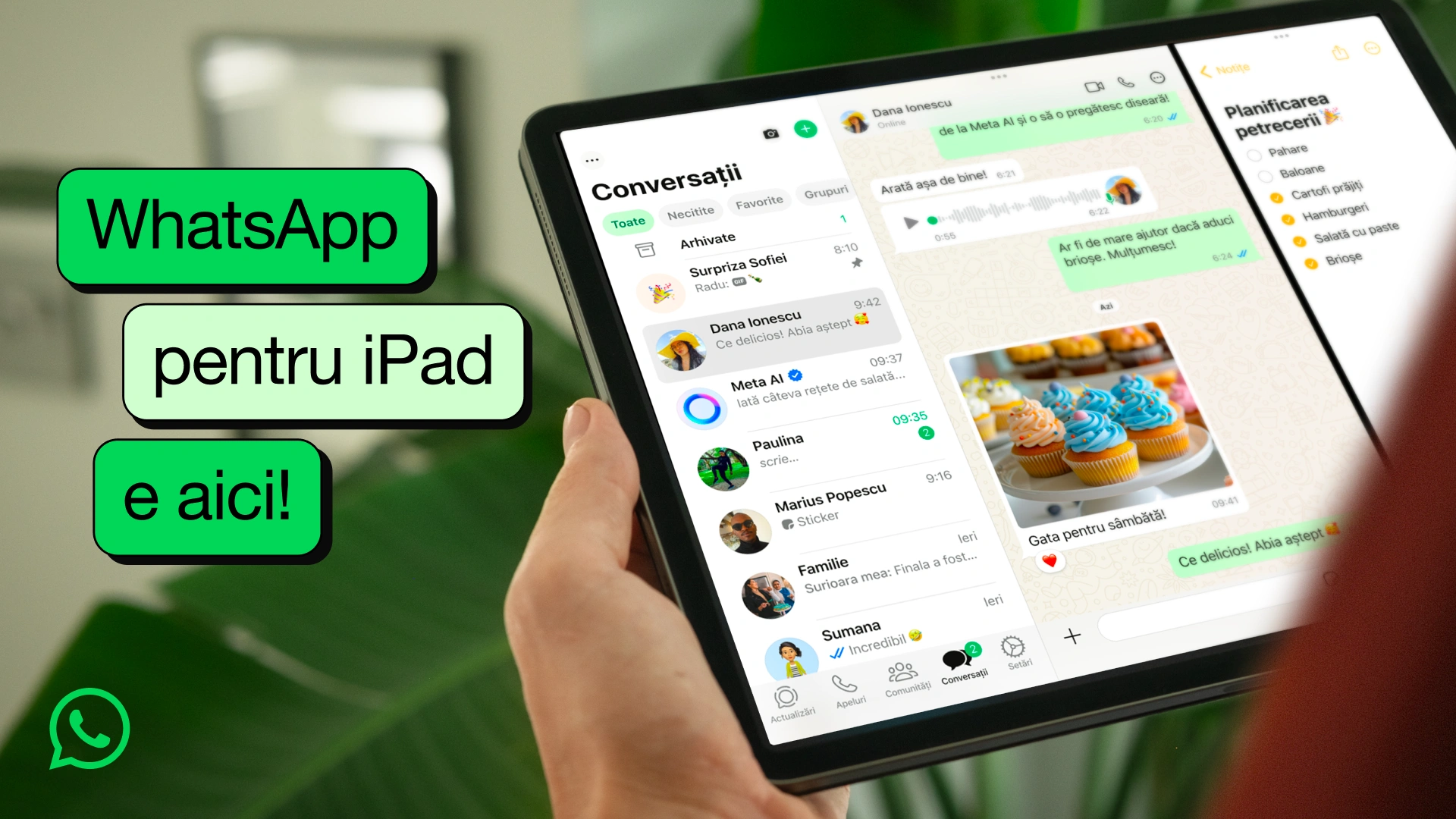WhatsApp, în sfârșit nativ pe iPad!